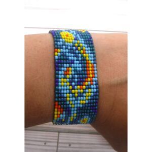 Loom Beaded Bracelet Starry Night